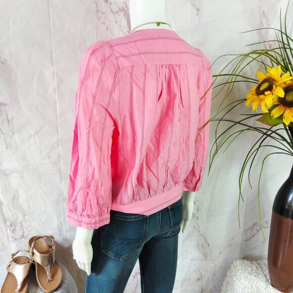 New Madewell side tie waist blouse - Picture 5 of 7